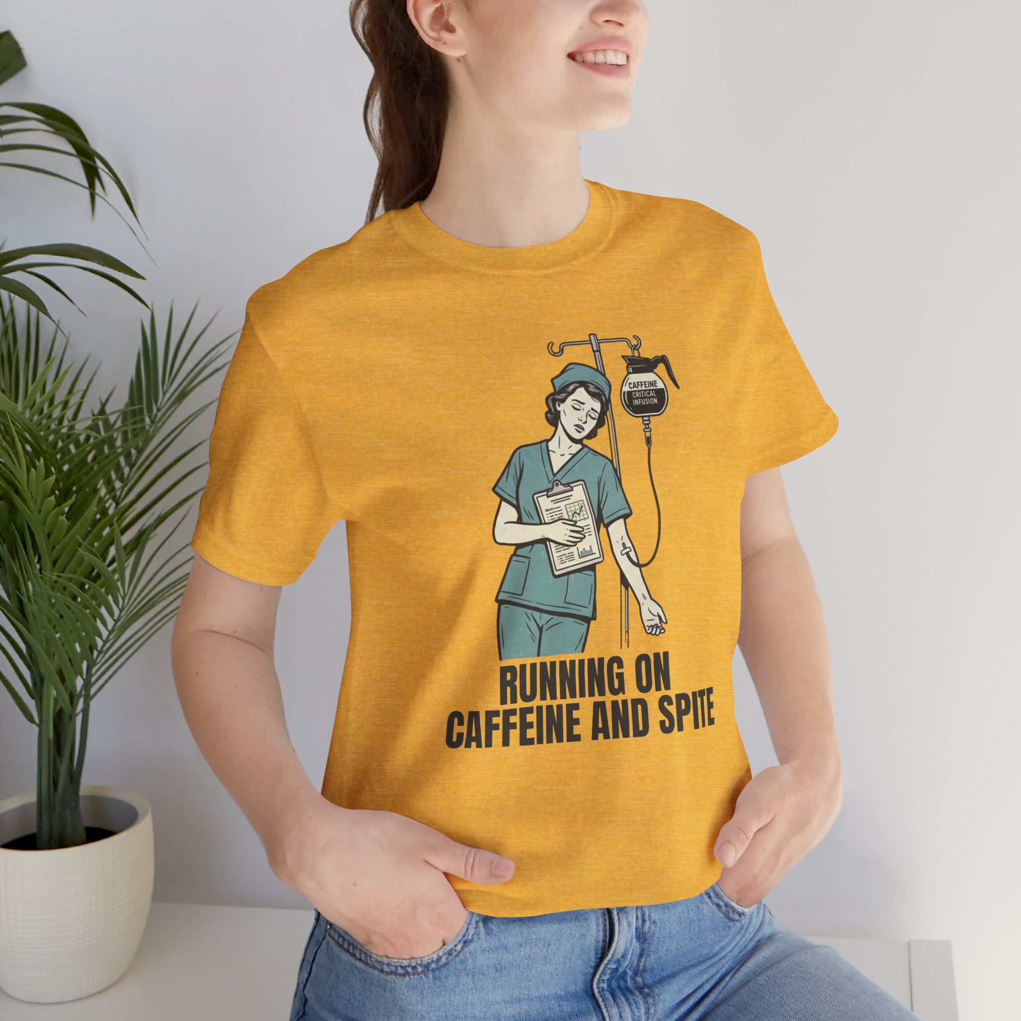 Color: HEATHER YELLOW GOLD | Mockup 4