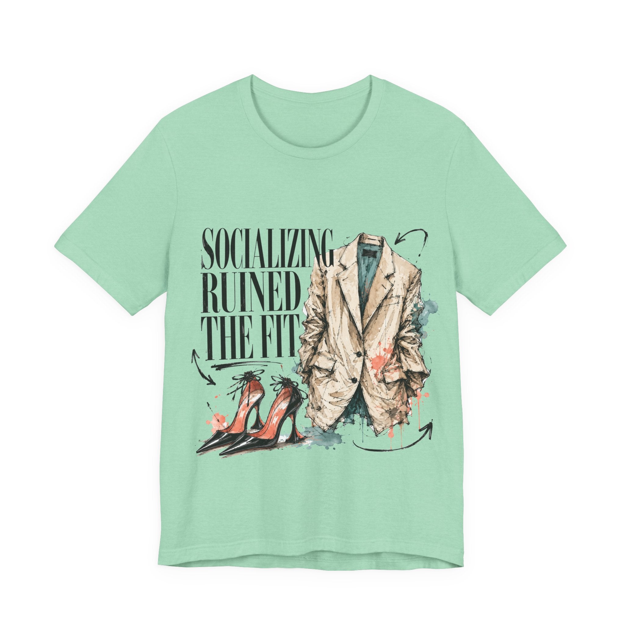 Color: Heather Mint | Mockup 1